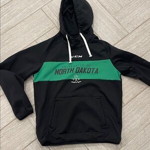 CCM Black and Green University of North Dakota Hoodie